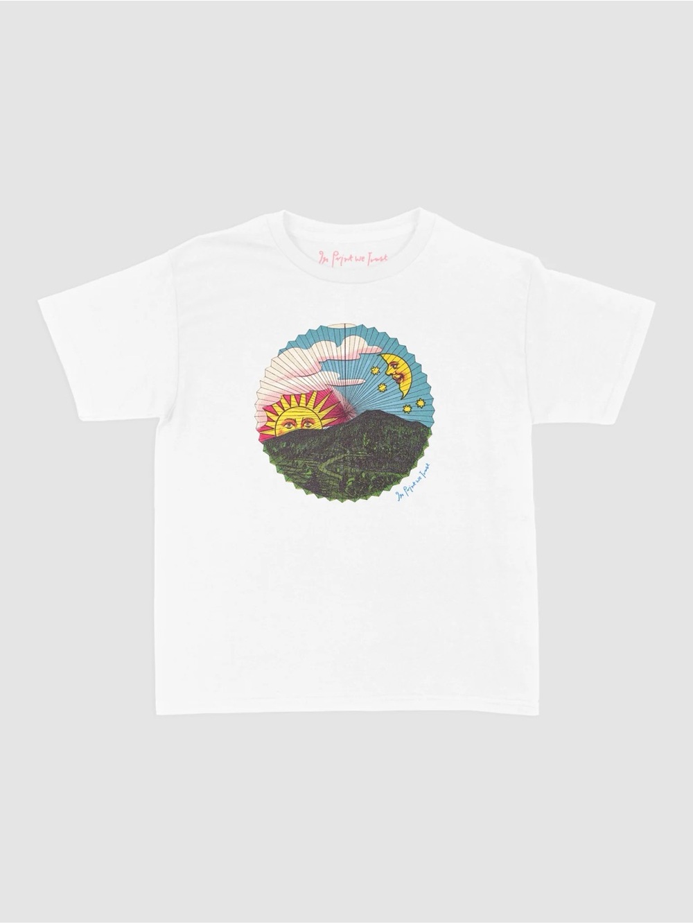 In Print We Trust Sun and Moon Baby Tee